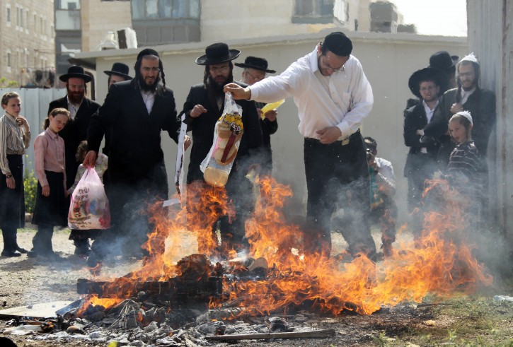 Burning Chametz Before Passover