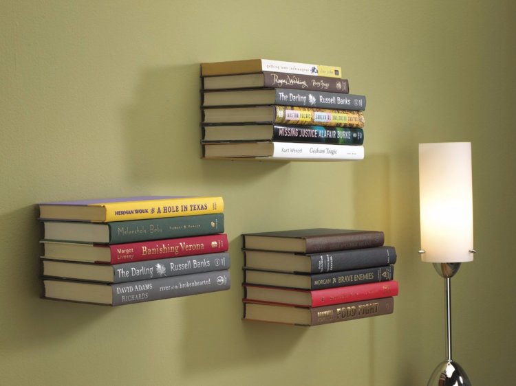 diy floating book shelf - Affordable DIY Crafts Cheaper Than Remodeling Your Kitchen