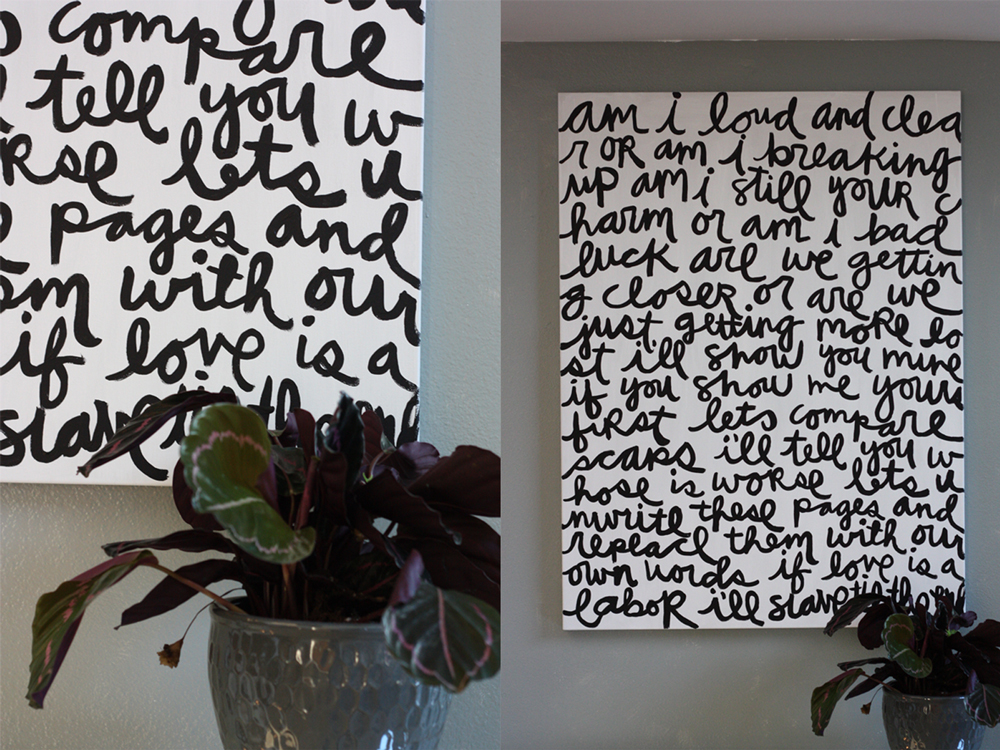 diy personalized essay canvas - Affordable DIY Crafts Cheaper Than Remodeling Your Kitchen