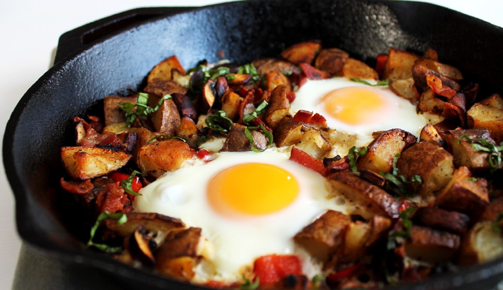 potatoes-and-eggs-in-skillet