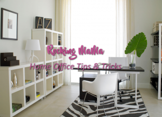 Making Your Home Office Part of Family Activities rocking-mama-home-office-decor-cubbie-storage