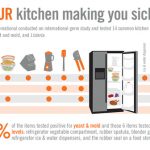 infographic of bacteria in the kitchen