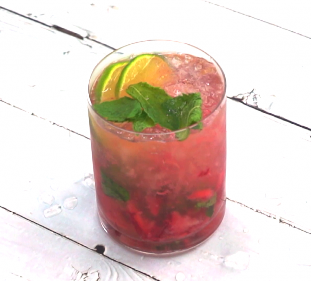 strawberry mojito summer party mocktail 1024x925 - 3 of the Best Simple Mocktails (And One for Halloween)